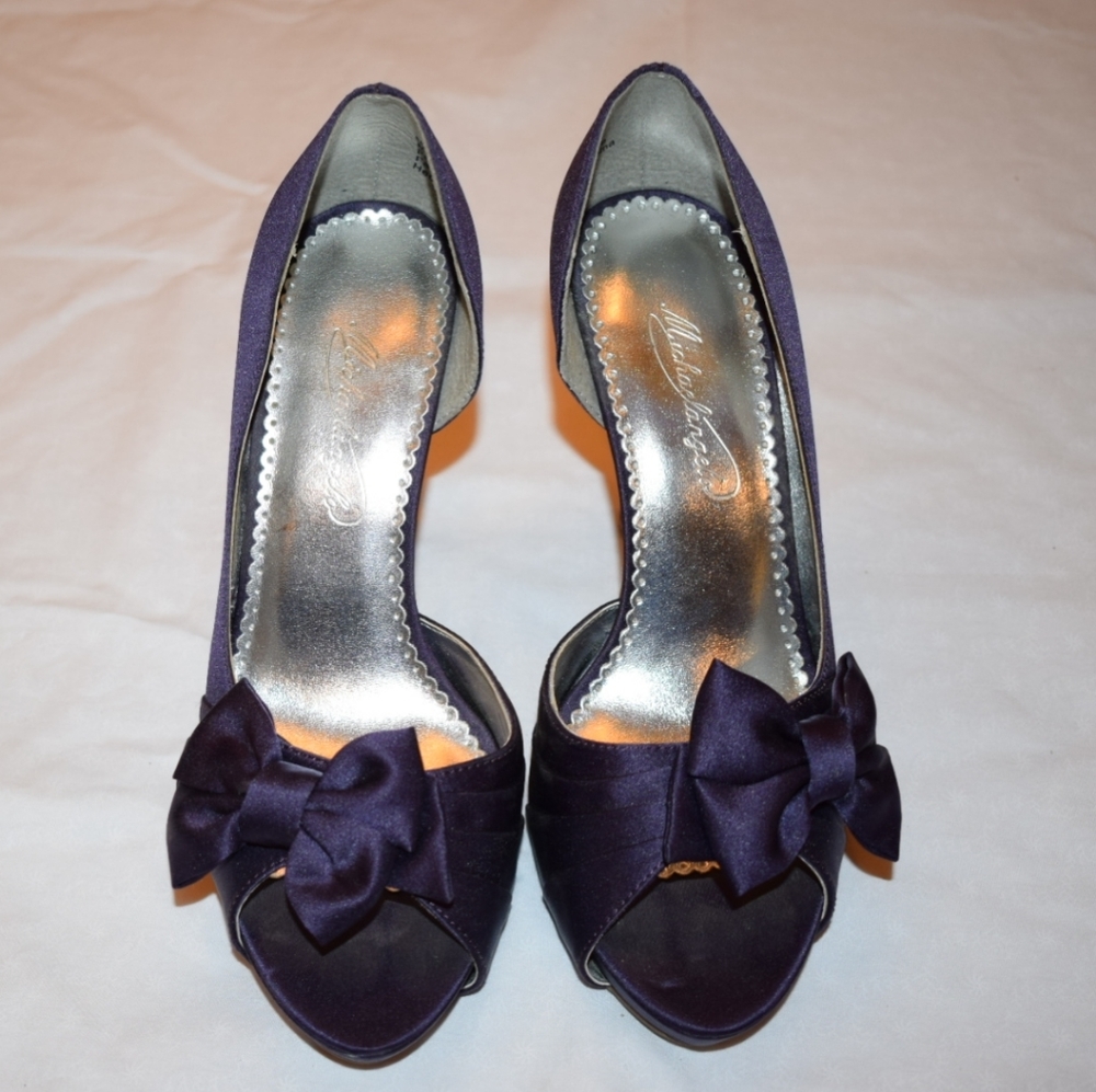 Purple high heels